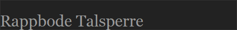 Rappbode Talsperre